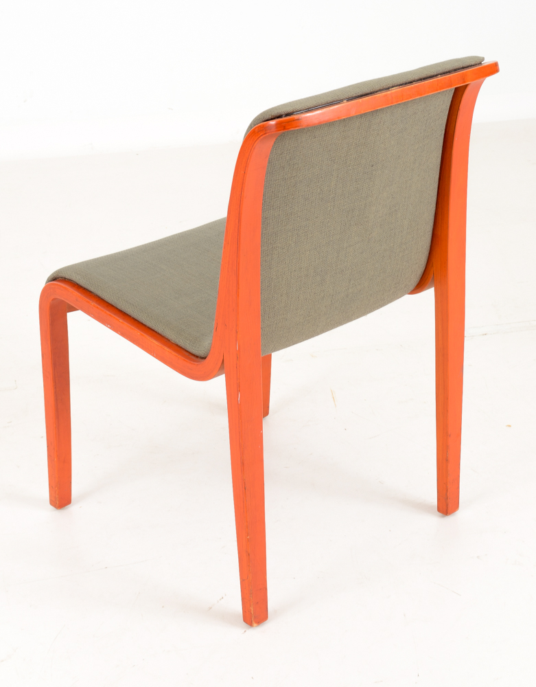 Set of Five Bill Stephens Knoll Dining Chairs Rare Finish