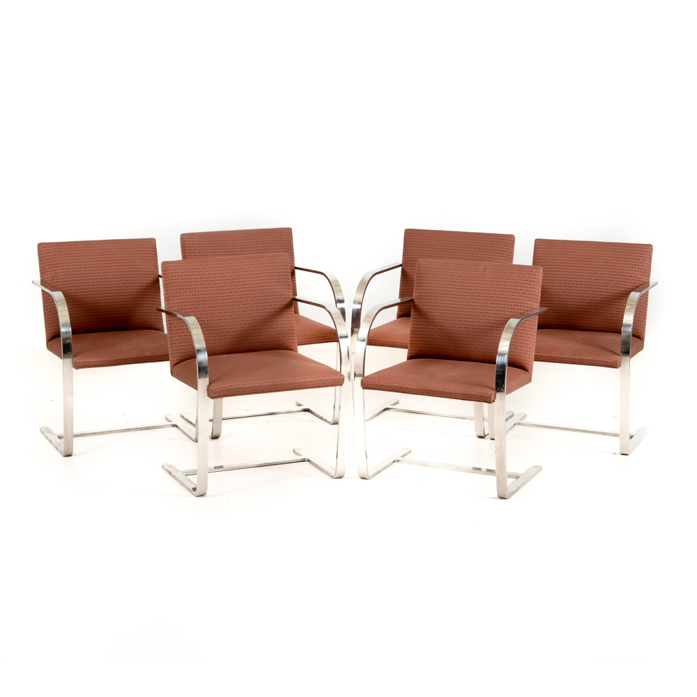 Set of Six Knoll "Brno" Armchairs