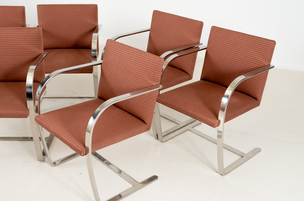 Set of Six Knoll "Brno" Armchairs