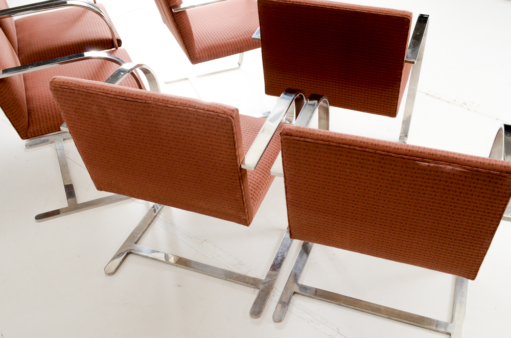 Set of Six Knoll "Brno" Armchairs