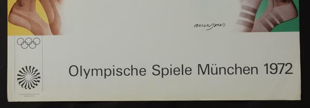 Allen Jones 1972 Munich Olympics Poster