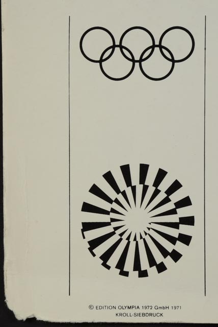 Valerio Adami 1972 Munich Olympics Poster
