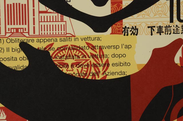 Shepard Fairey "Obey 3 Face Collage" Signed Giclee on Paper Set