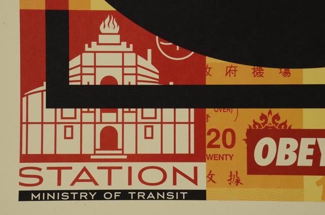 Shepard Fairey "Obey 3 Face Collage" Signed Giclee on Paper Set