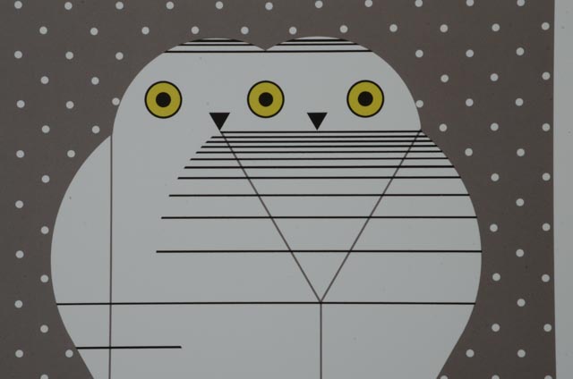 Charley Harper Posthumous Offset Lithograph "Twowls"