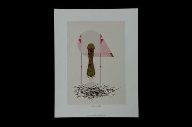 Charley Harper Posthumous Offset Lithograph "Spoon-fed"