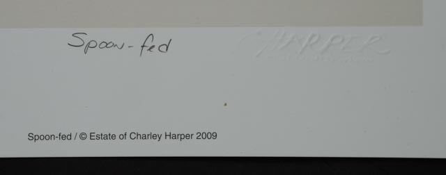 Charley Harper Posthumous Offset Lithograph "Spoon-fed"