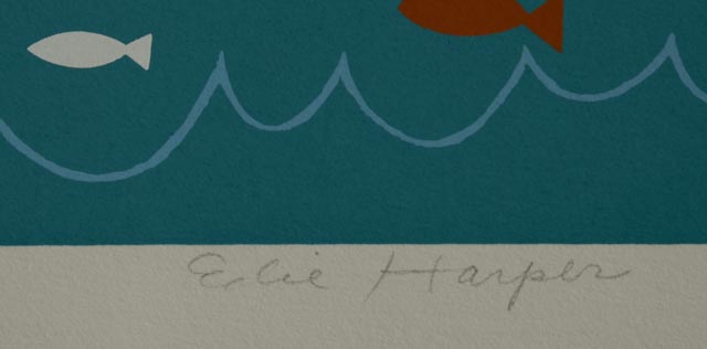 Edie Harper Signed Limited Edition Serigraph "WOW!"