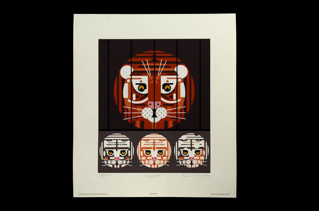 Edie Harper Signed Limited Edition Serigraph "Copycats"