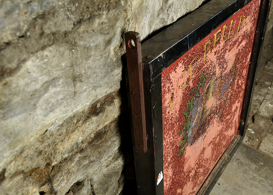 "The Bell Inn" Red Wooden English Pub Sign