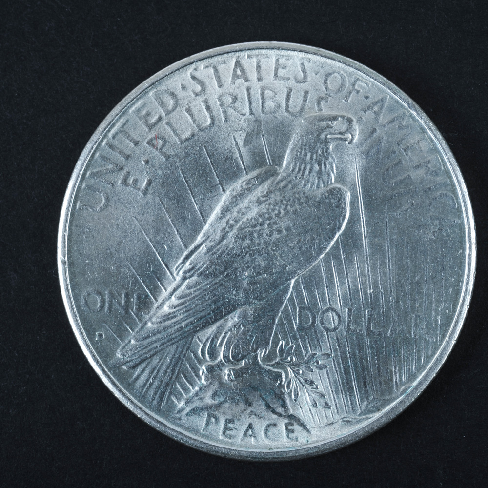 Pair of 1934-D and 1934-S Peace Silver Dollars