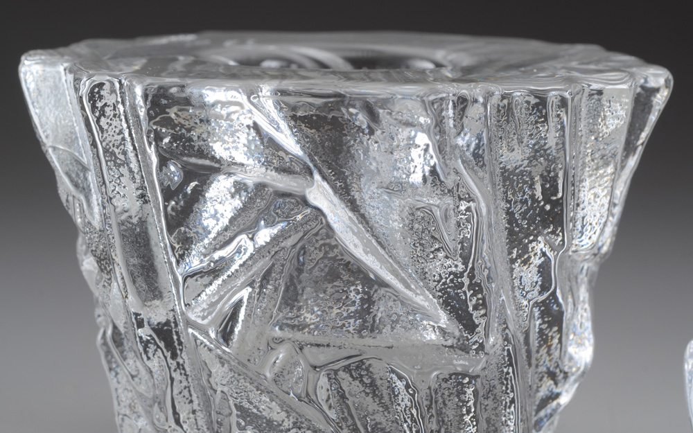 Orrefors and Kosta-Boda Glass Candle Holders