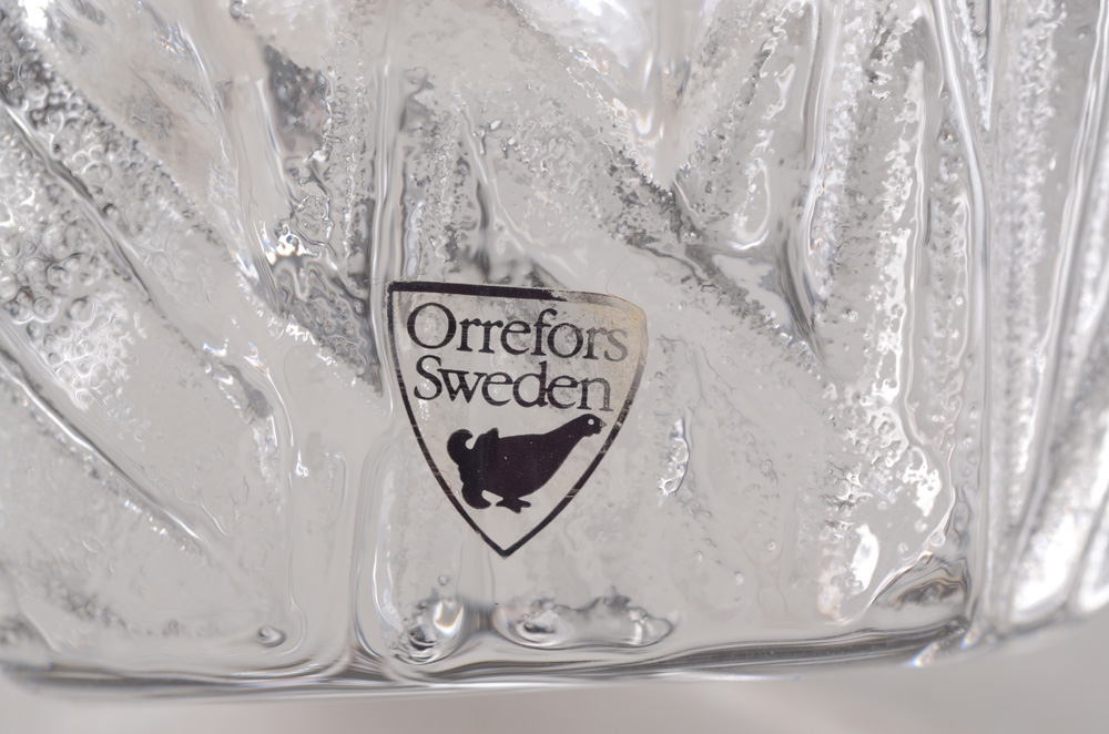 Orrefors and Kosta-Boda Glass Candle Holders