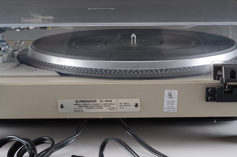 Pioneer Direct Drive PL-518 Turntable