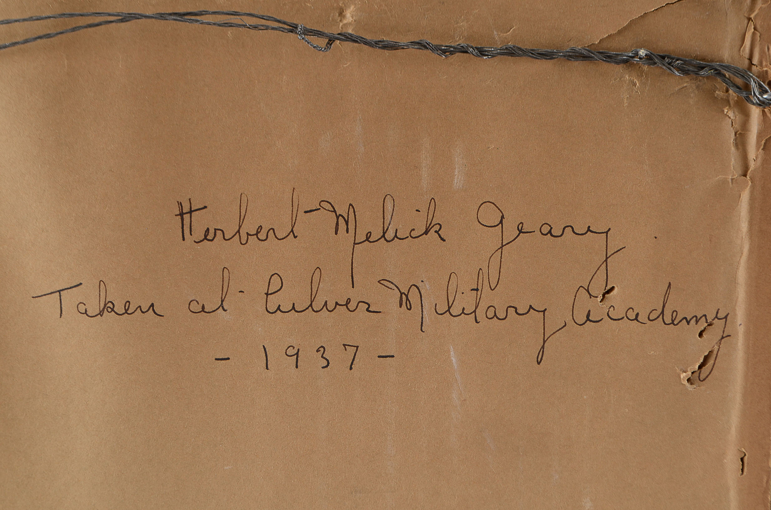 Vintage Military Academy Photograph