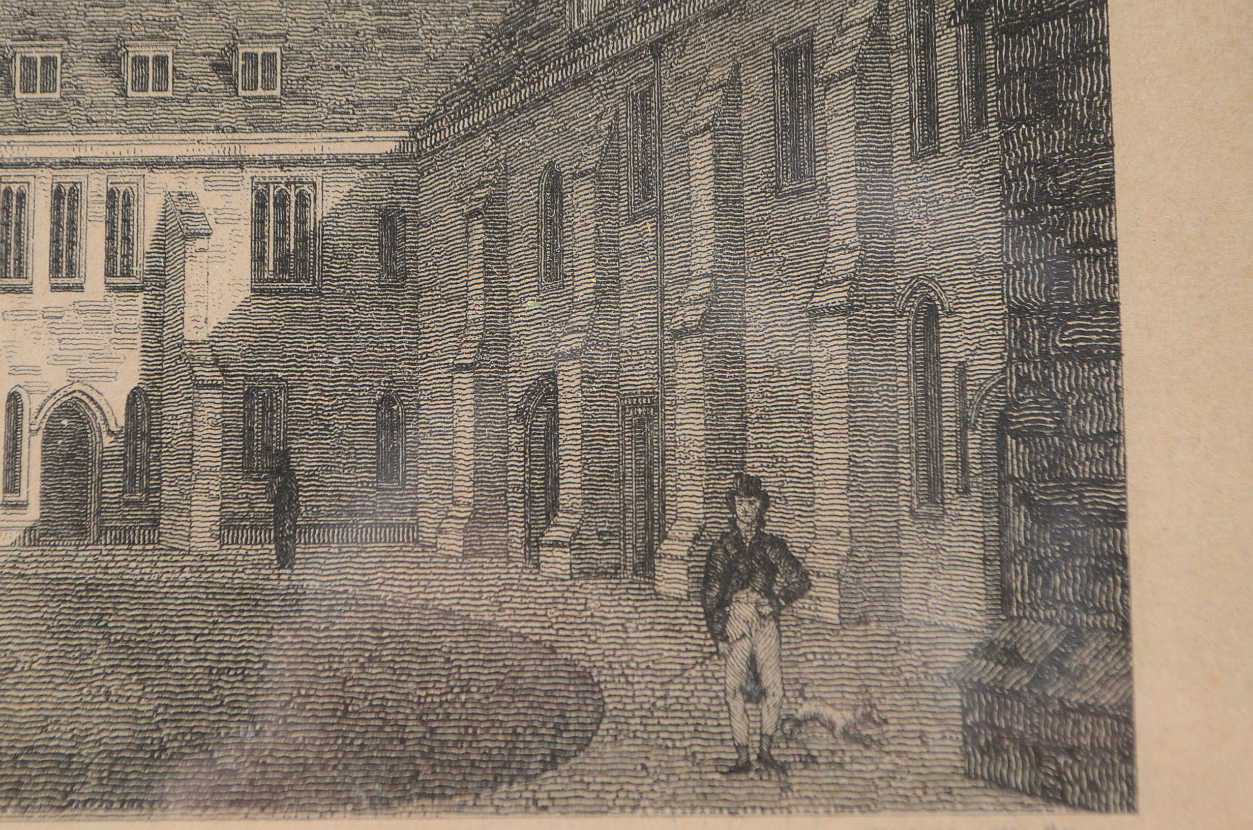 Richard B. Harraden 1810 Engraving "Corpus Christi or Benet College"