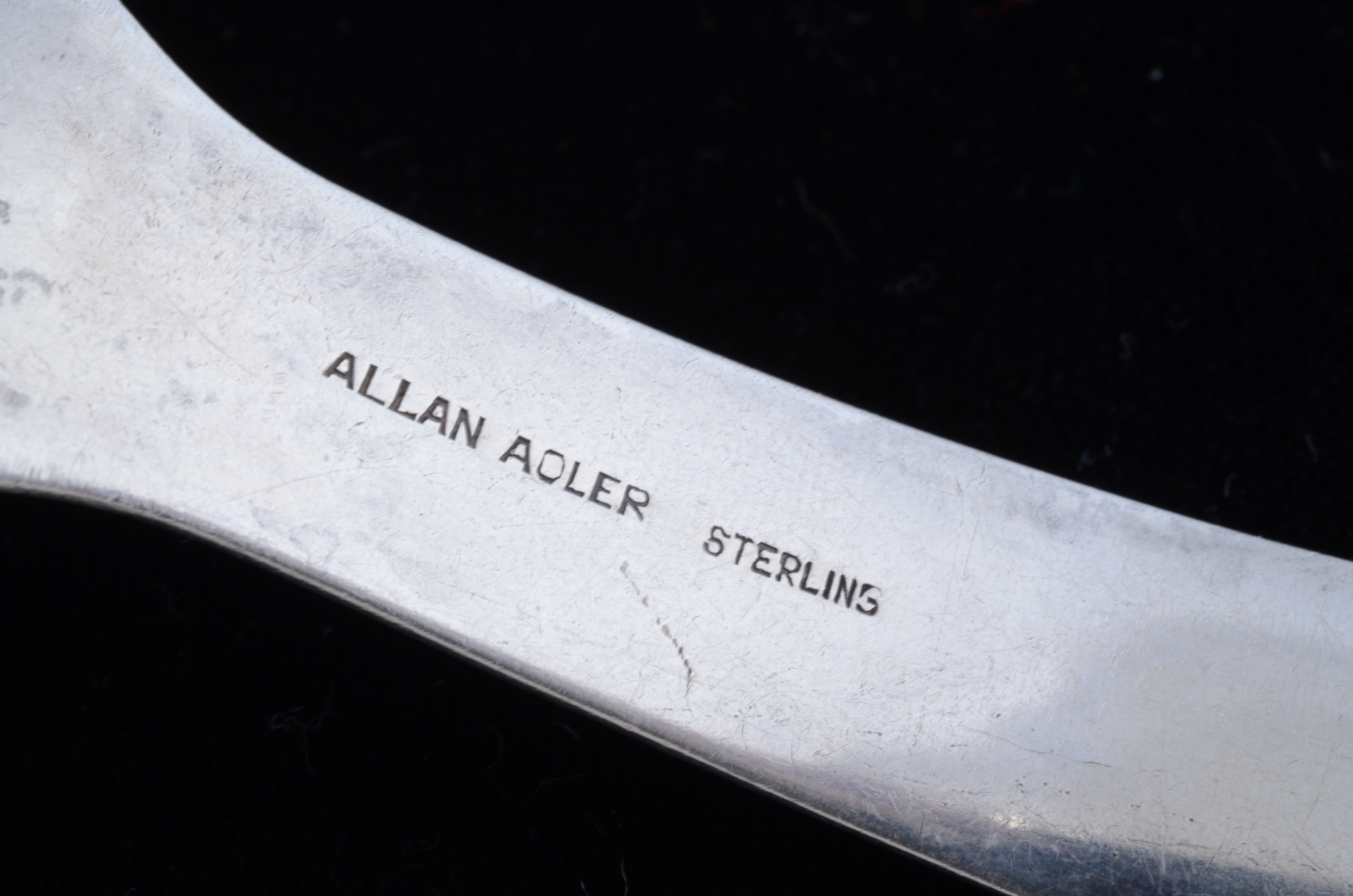 Allan Adler Sterling Silver Sugar Spoon