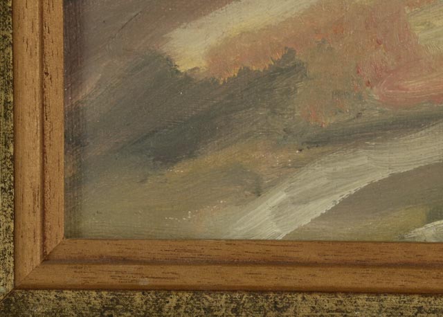 Louise Goetz Original Oil Painting "400 Year Old Roman Catholic Church, Czechoslovakia"