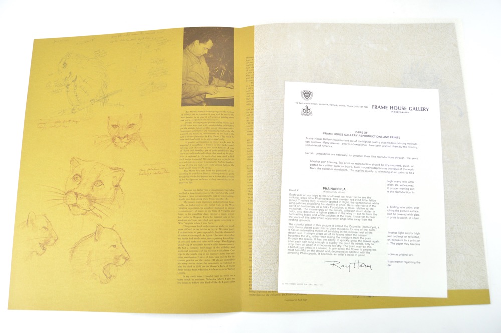 Signed Ray Harm Bird Prints