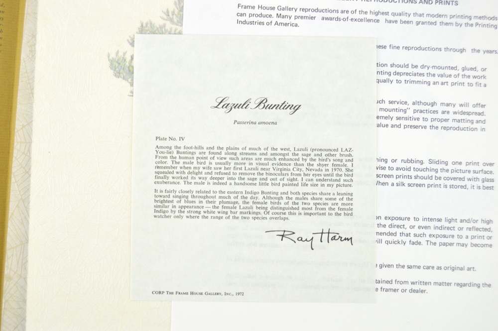 Signed Ray Harm Bird Prints