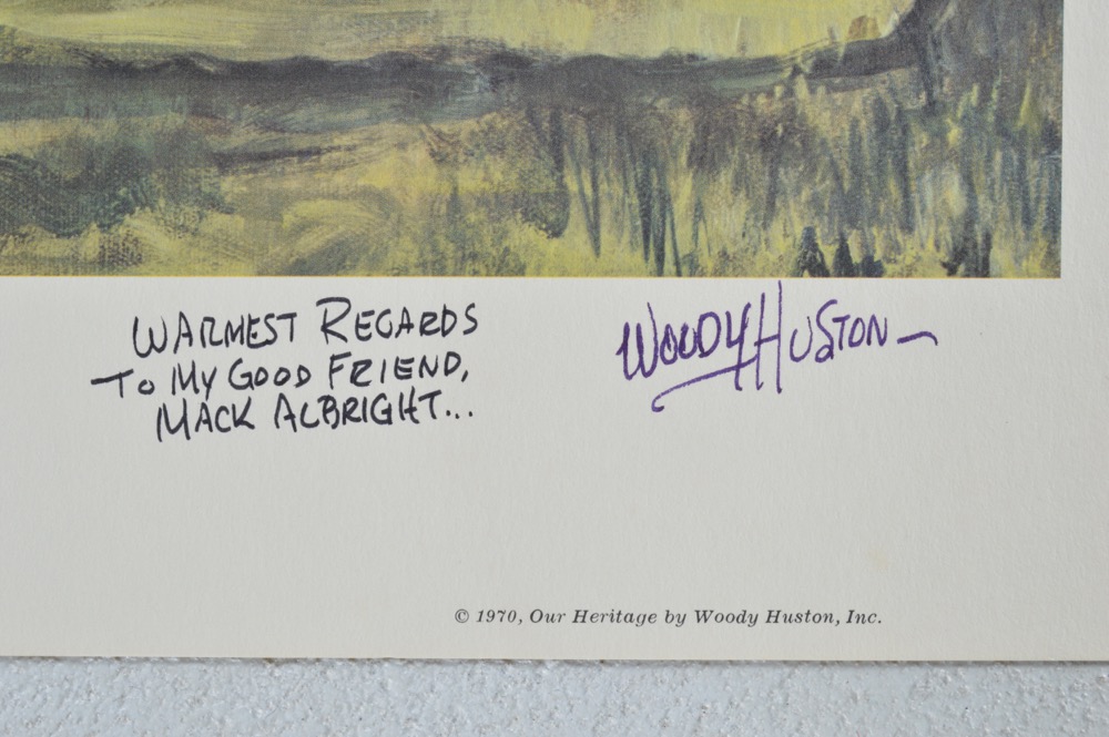 Signed Woody Huston "Ashland" Limited Edition Print
