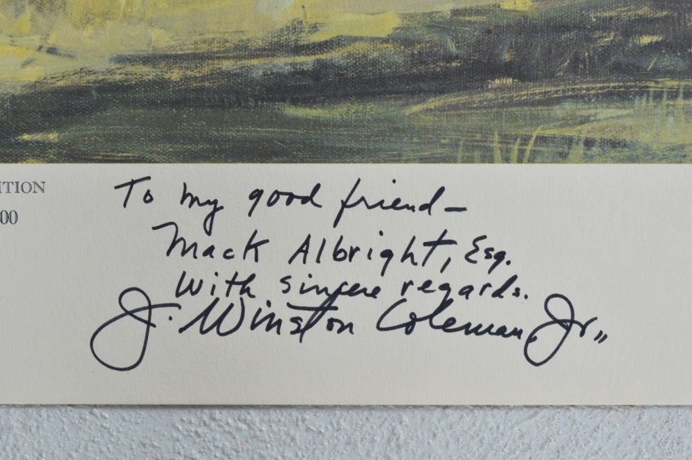 Signed Woody Huston "Ashland" Limited Edition Print