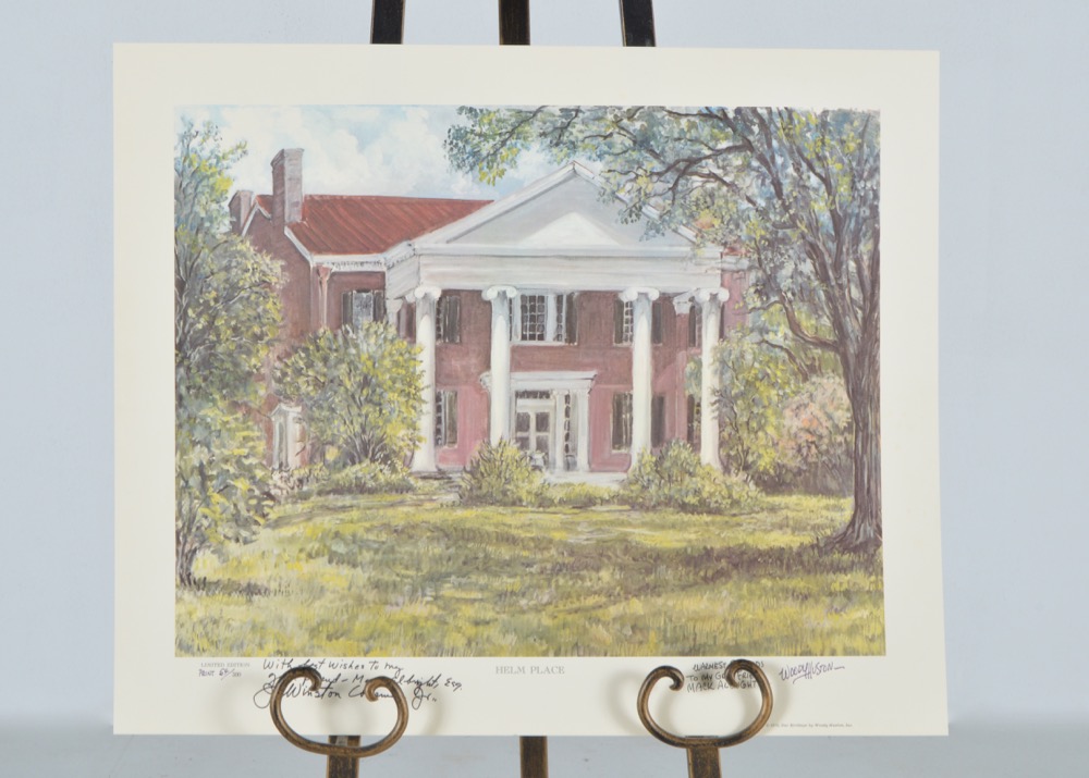 Signed Woody Huston "Helm Place" Limited Edition Print