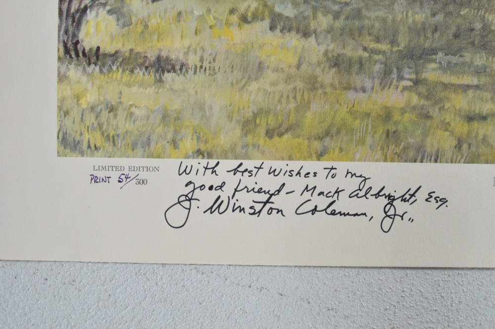 Signed Woody Huston "Helm Place" Limited Edition Print