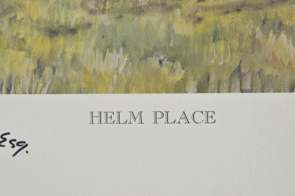 Signed Woody Huston "Helm Place" Limited Edition Print