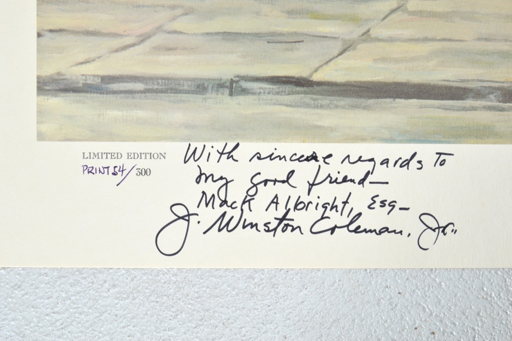 Signed Woody Huston "Botherum" Limited Edition Print