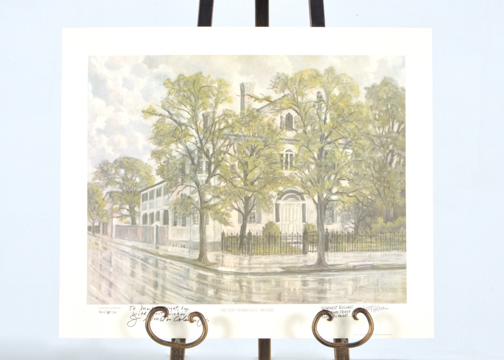 Signed Woody Huston "Hunt-Morgan Home" Limited Edition Print
