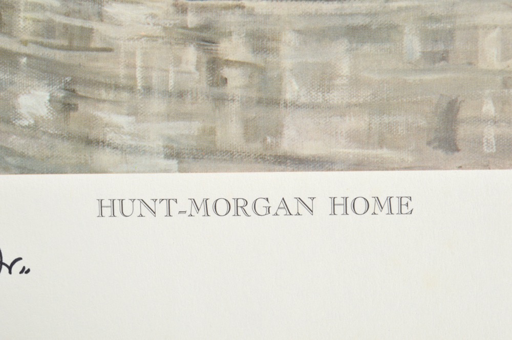 Signed Woody Huston "Hunt-Morgan Home" Limited Edition Print