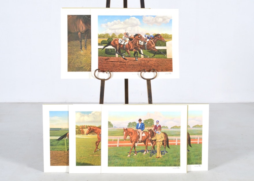 Signed Joseph Petro "From Foal to Finish" Limited Edition Prints