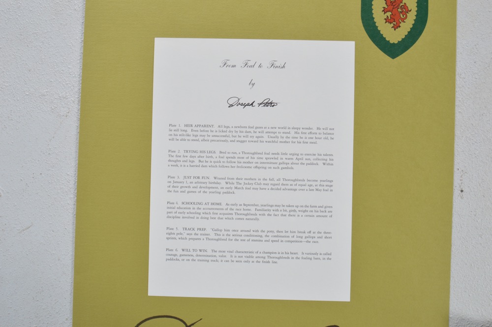 Signed Joseph Petro "From Foal to Finish" Limited Edition Prints