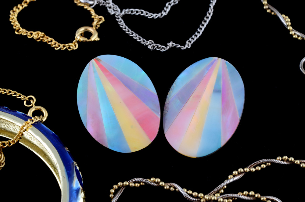 Collection of Costume Earrings, Bracelets and More