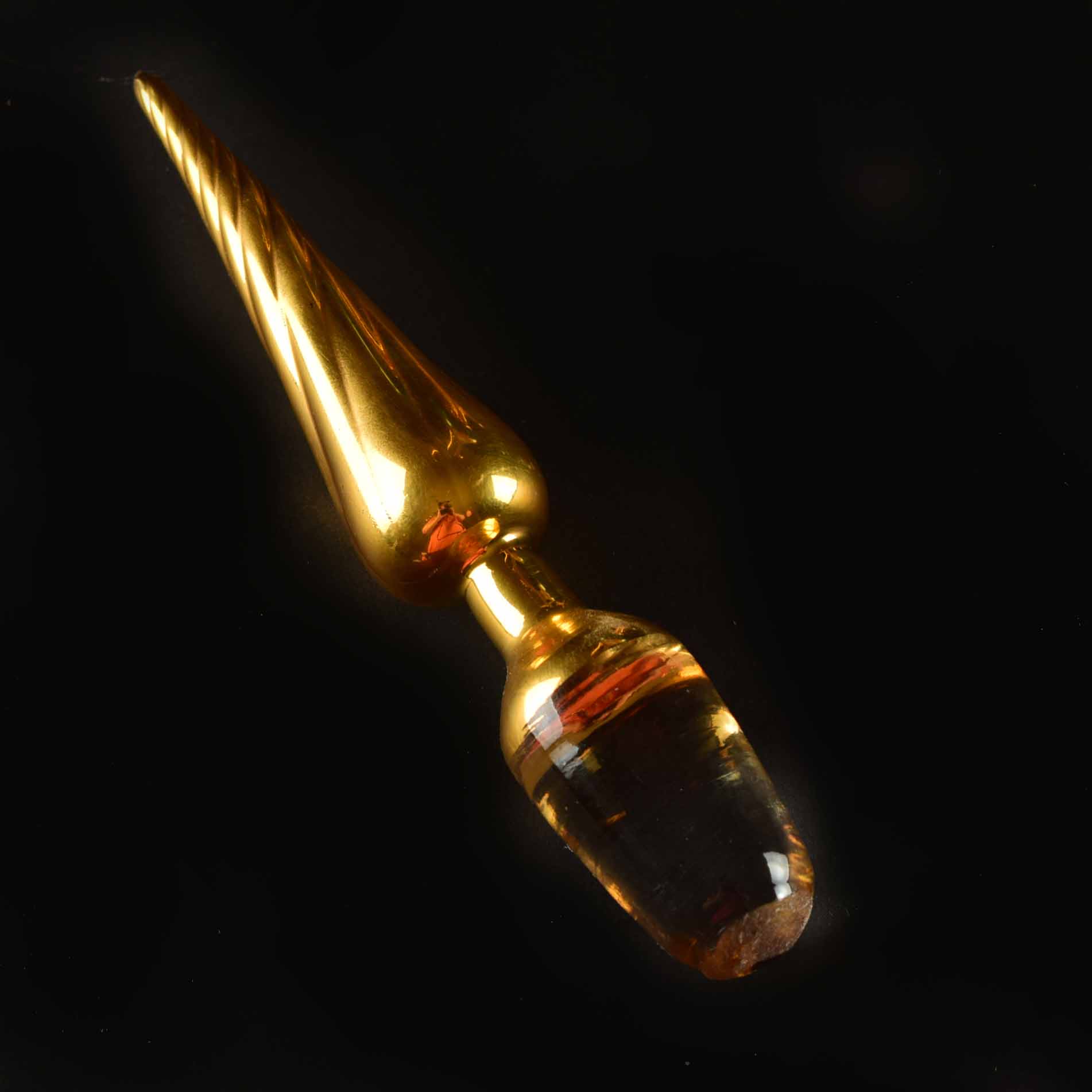 Venetian Turquoise Glass Wine Flagon and Six Stem Glasses