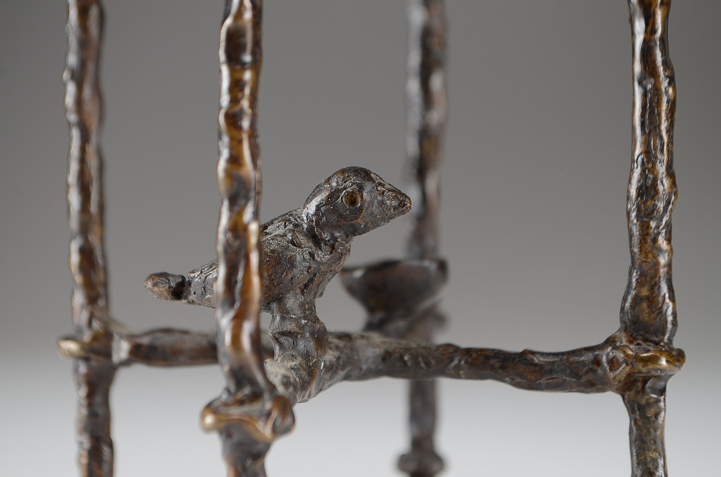 Diego Giacometti Style Bronze Cast Chair Maquette