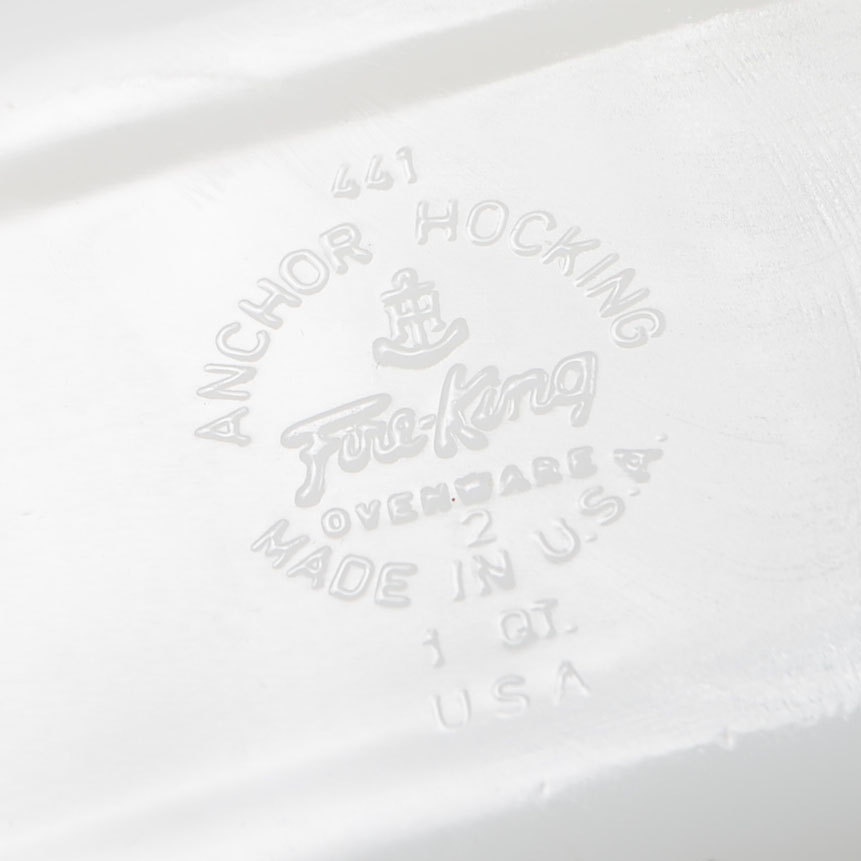 Anchor Hocking Fire-King Glass "Candle-Glow" Baking Pans