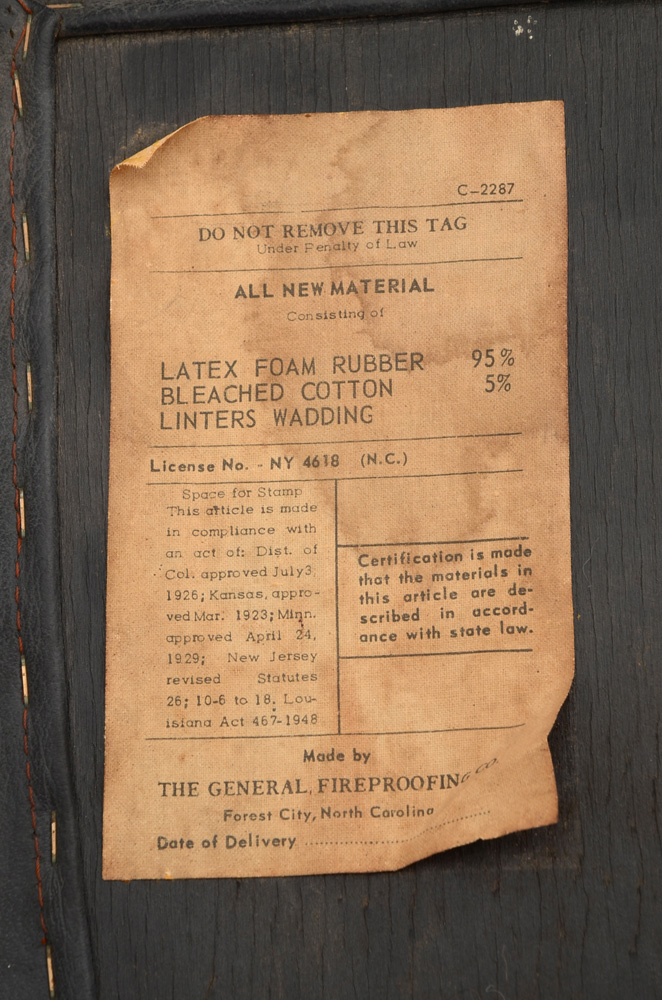 Pair of GF Leather Side Chairs