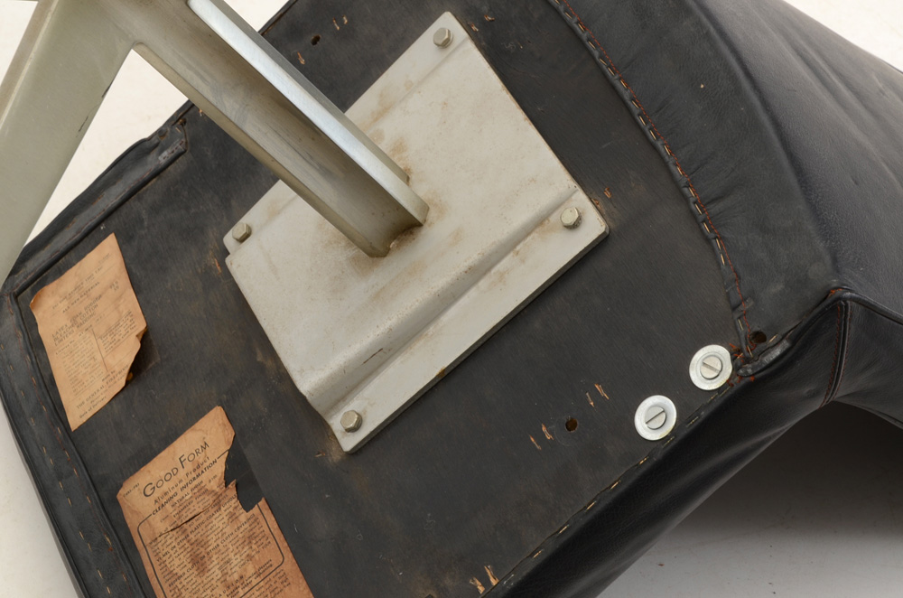 Pair of GF Leather Side Chairs