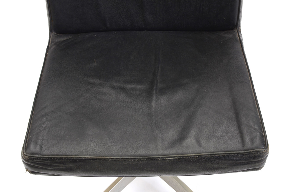 Pair of GF Leather Side Chairs