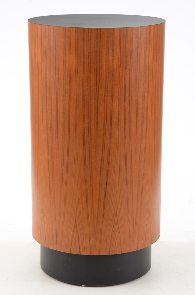 Danish Modern Cylindrical Teak Bar Cabinet