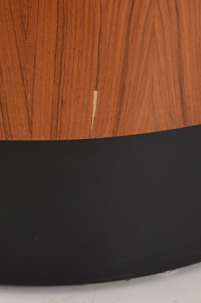 Danish Modern Cylindrical Teak Bar Cabinet