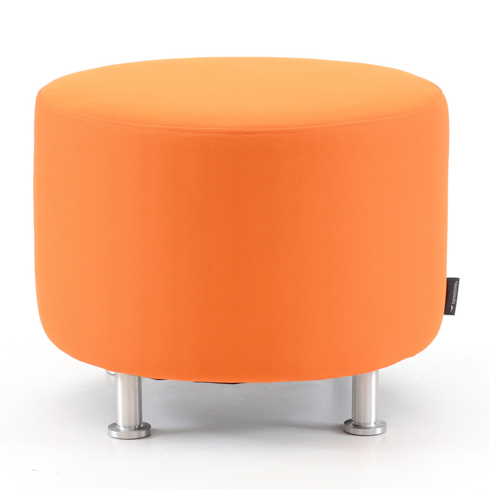 Turnstone Orange Modernist Footstool