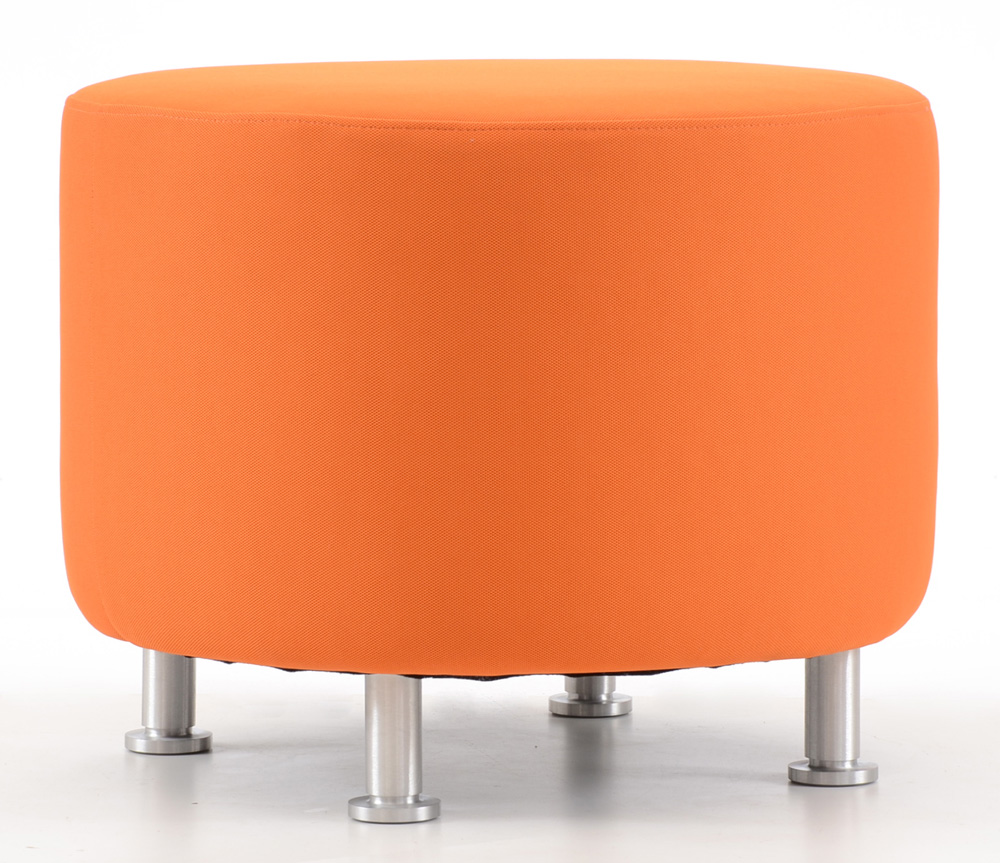 Turnstone Orange Modernist Footstool