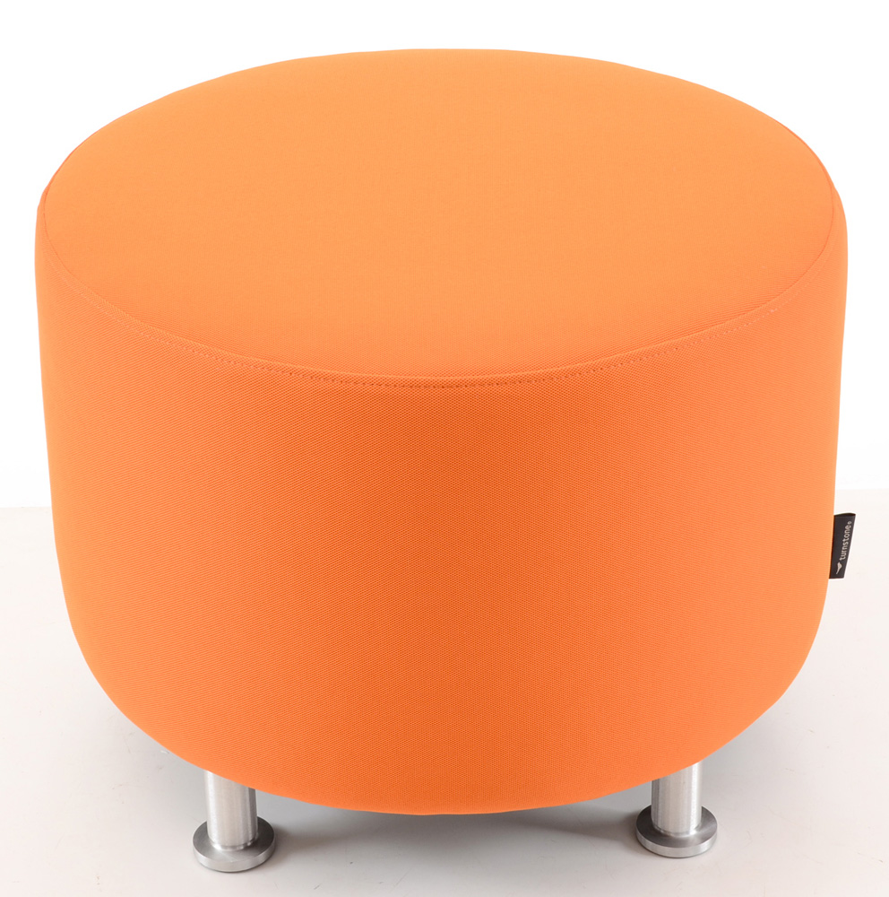 Turnstone Orange Modernist Footstool
