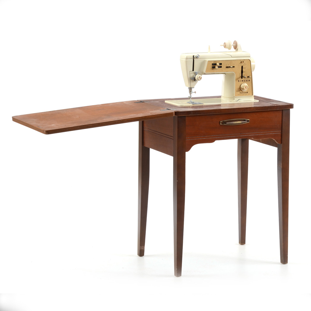 Vintage Singer Sewing Machine Table