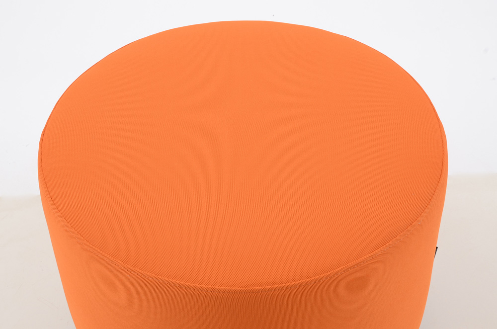 Turnstone Orange Modernist Footstool