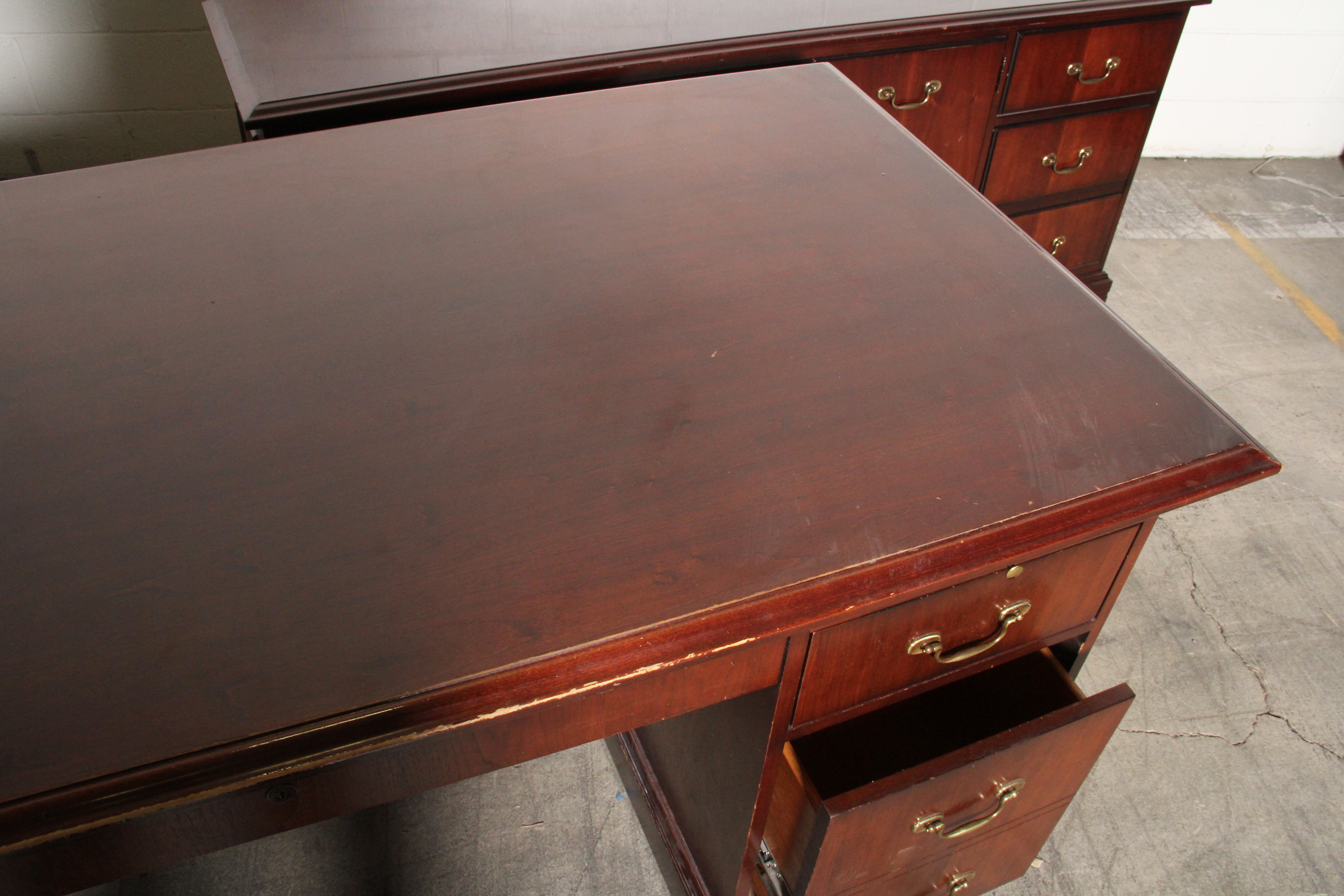 Paoli Executive Desk and Credenza