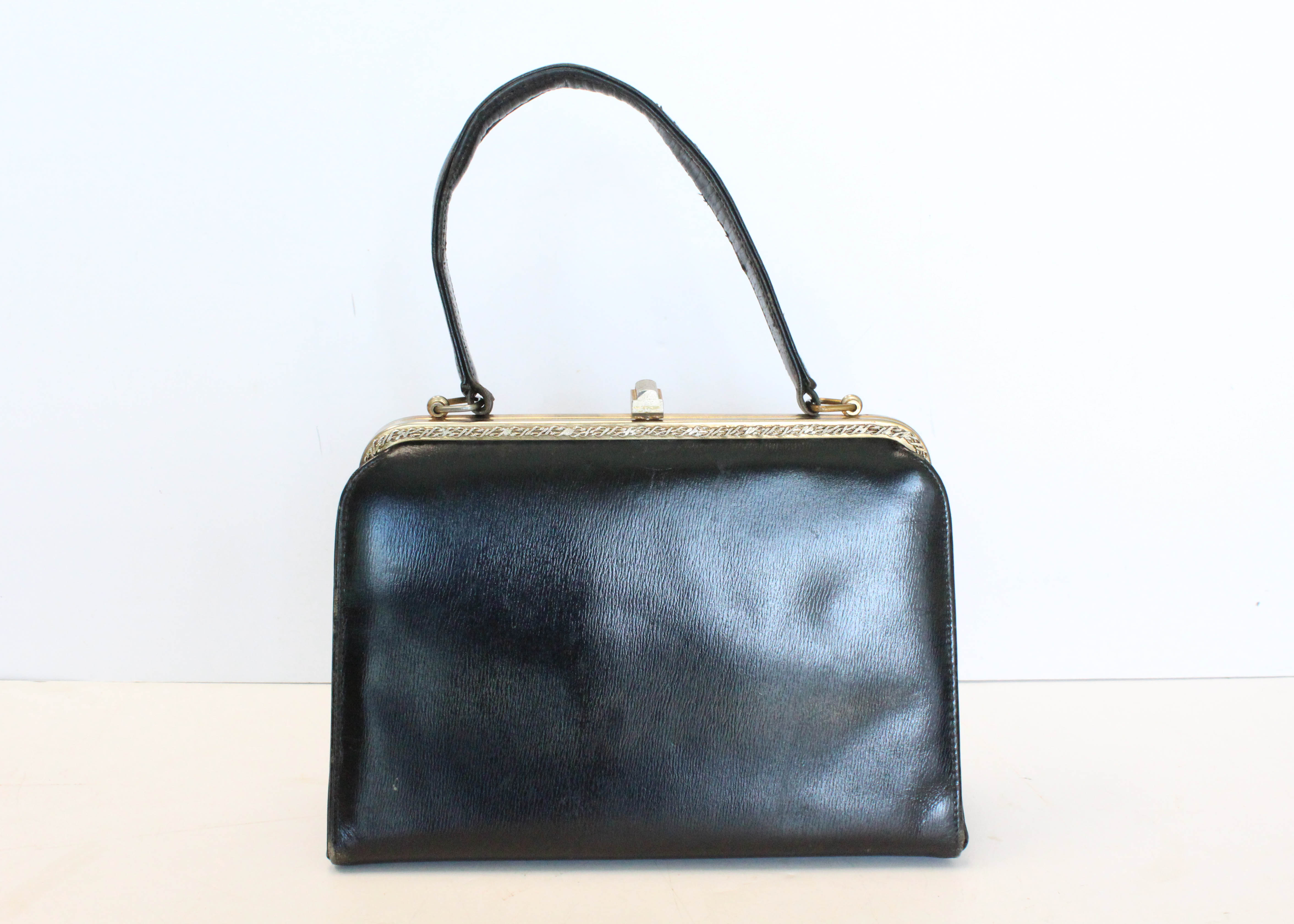Two Vintage Black Handbags